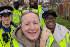 Carolyn & Sonia (WERG) and local police