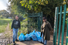 Sonia (WERG) & Chris (Team4Nature) post litter pick