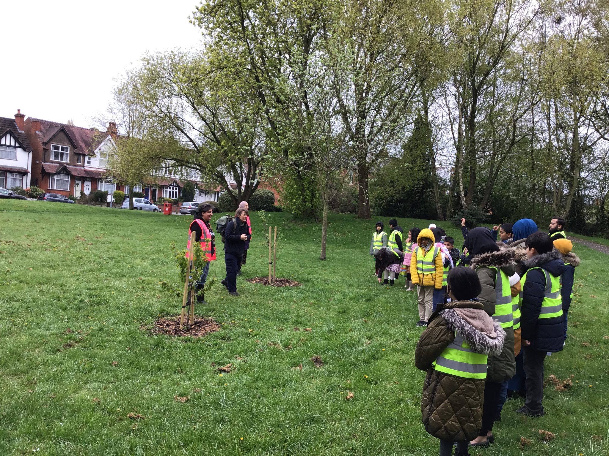 Friends of Reddings Lane Park’s tree planting session with local