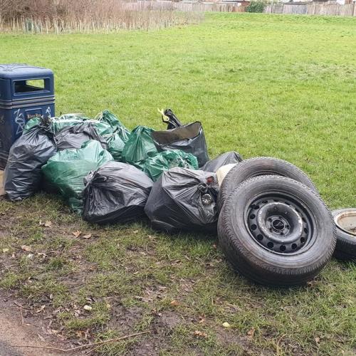 Rubbish and that was removed by the volunteers from the River Rea - part 2